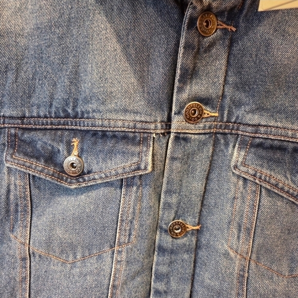 Sherpa-Lined Denim Trucker Jacket/Coat Men's Size Large New Fall Winter Outdoor - Picture 2 of 9